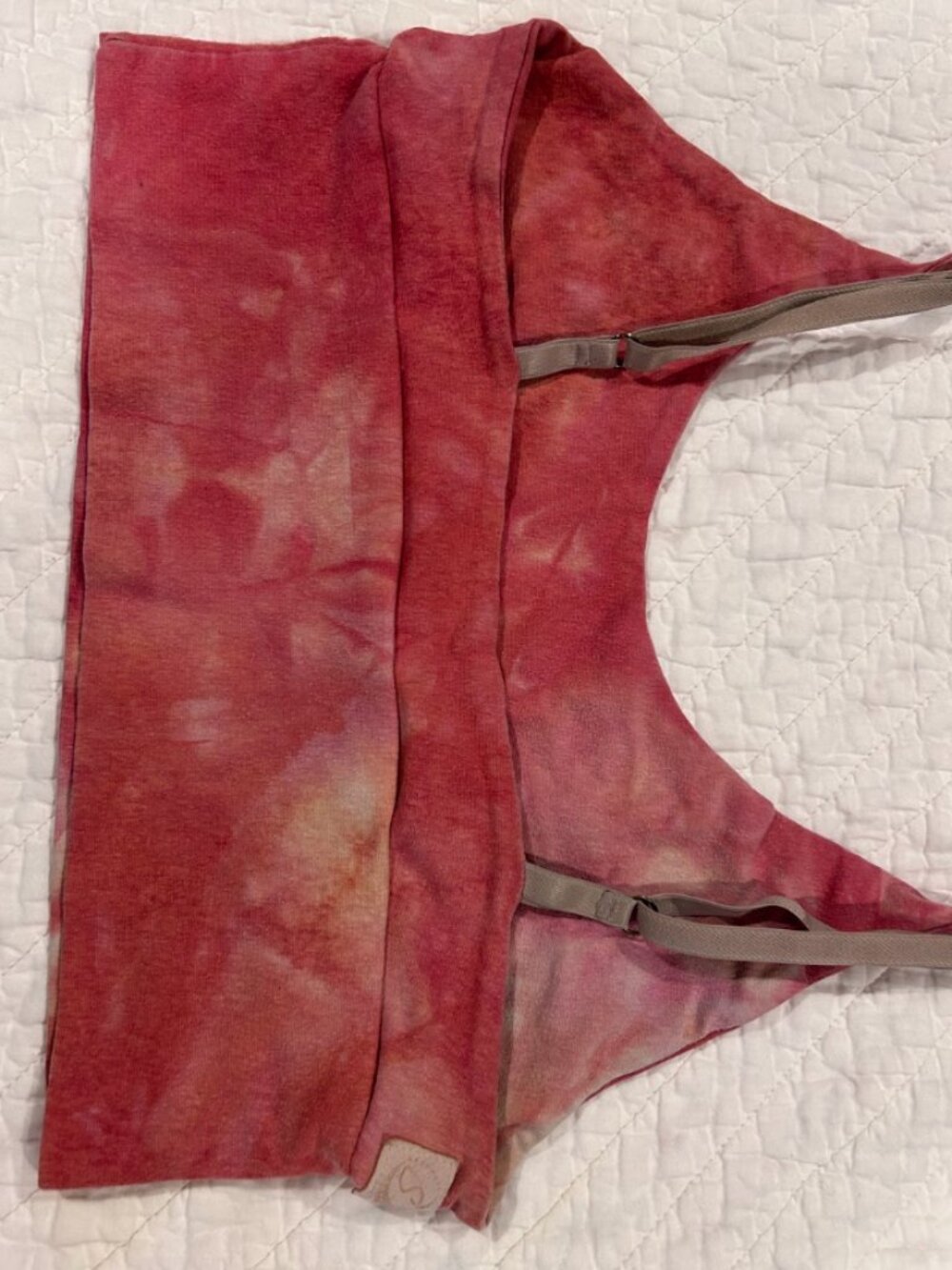 SINEW MOON OPHELIA BRALETTE HEARTBREAKER RED HEMP STRETCH L HANDMADE BRA TOP - Picture 4 of 15